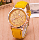 Luxury Brand Leather Quartz Watch Women Men Ladies Fashion Wrist Watch Wristwatches Clock relogio feminino masculino 8A01