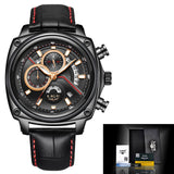 2018 LIGE Relogio Masculino Men Watch Casual Fashion Top Luxury Brand Sport Watch Men Military Waterproof Leather watches