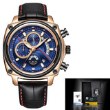 2018 LIGE Relogio Masculino Men Watch Casual Fashion Top Luxury Brand Sport Watch Men Military Waterproof Leather watches