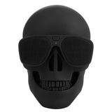 FORNORM Metallic Skull Head Shape Wireless Bluetooth Speaker Portable Stereo Rechargeable With 3.5mm Audio Input Music Player