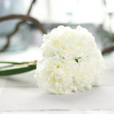 Artificial Silk Fake Flowers Peony Floral Wedding Bouquet Bridal Hydrangea Decor