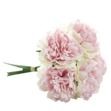 Artificial Silk Fake Flowers Peony Floral Wedding Bouquet Bridal Hydrangea Decor