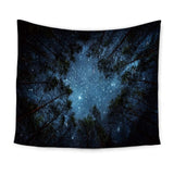 Beautiful Night Sky Wall Tapestry Home Decorations Wall Hanging Forest Starry Night Tapestries For Living Room Bedroom