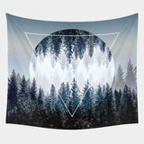 Beautiful Night Sky Wall Tapestry Home Decorations Wall Hanging Forest Starry Night Tapestries For Living Room Bedroom