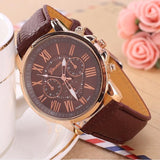Luxury Brand Leather Quartz Watch Women Men Ladies Fashion Wrist Watch Wristwatches Clock relogio feminino masculino 8A01