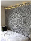 Large Mandala Indian Tapestry Wall Hanging Bohemian Beach Mat Polyester Thin Blanket Yoga Shawl Mat 200x150cm Blanket