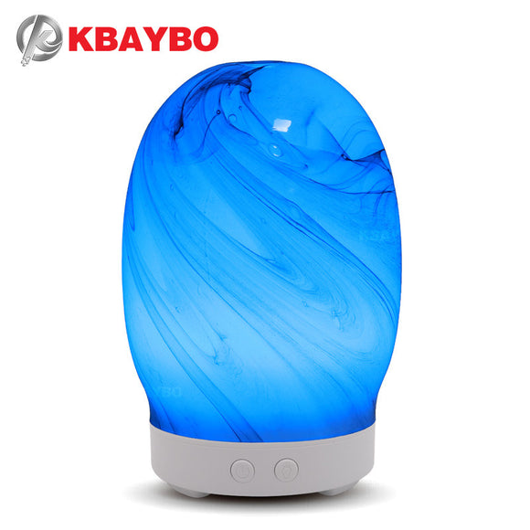 100ML Aromatherapy Ultrasonic Essential Oil Diffuser Glass Aroma Diffuser for Essential Oils Cool Mist Humidifier Home Office