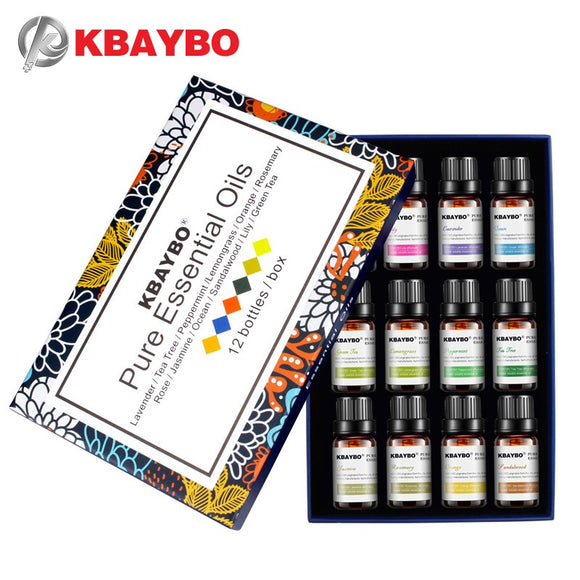 10ml Essential Oils Oil For Aromatherapy Diffusers Essential Oils Organic Body Relax Skin Care Help Sleep With 12 Kinds